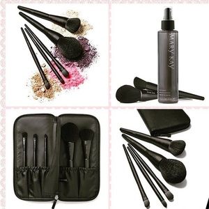 Makeup Brush Set & Brush Cleaner Bundle